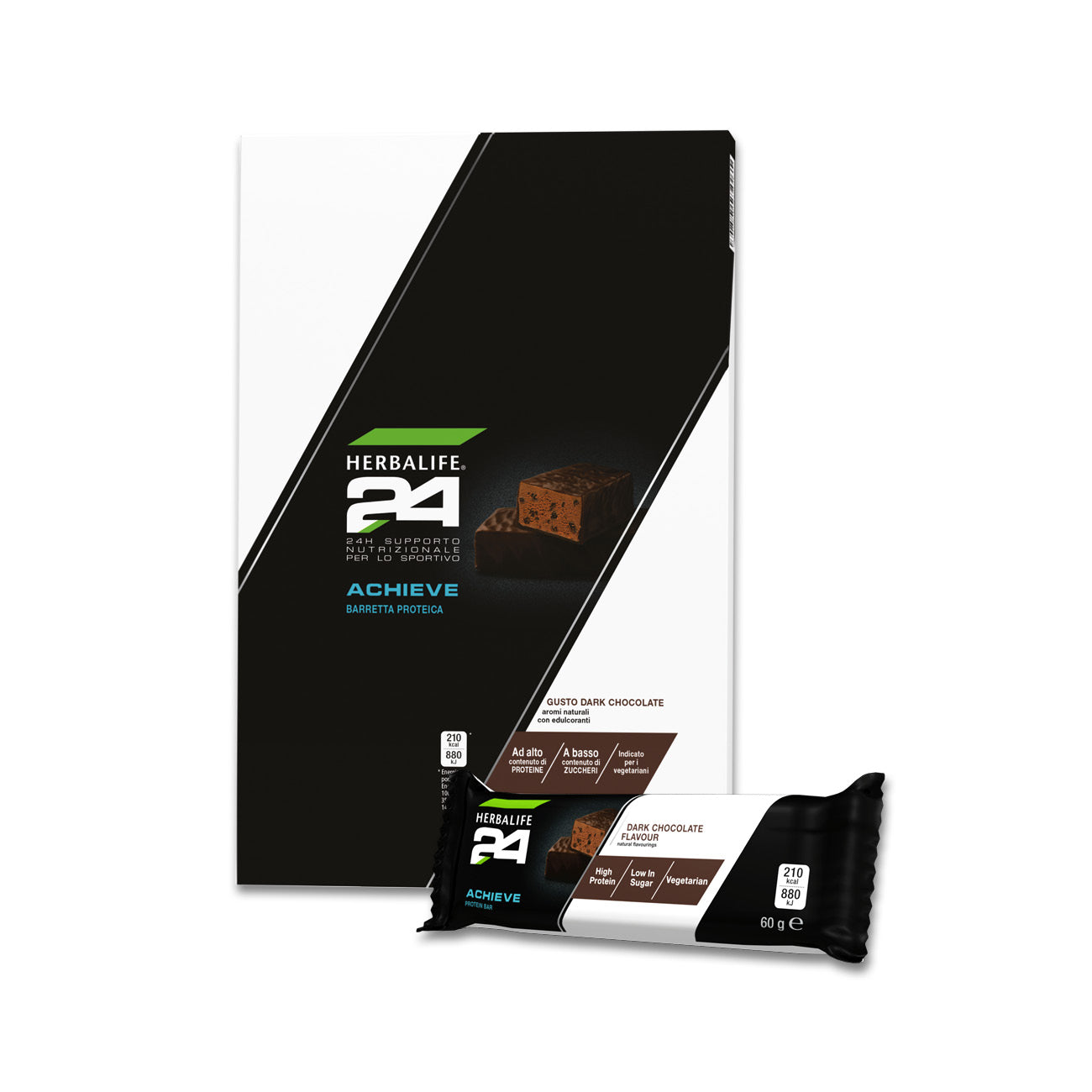 Achieve Barrette proteiche H24 (Gusto cioccolato e biscotto)