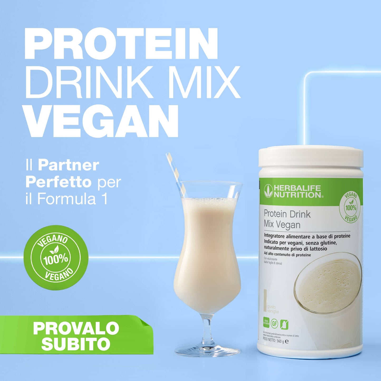 PDM Proteine 100% Vegano (Gusto vaniglia)